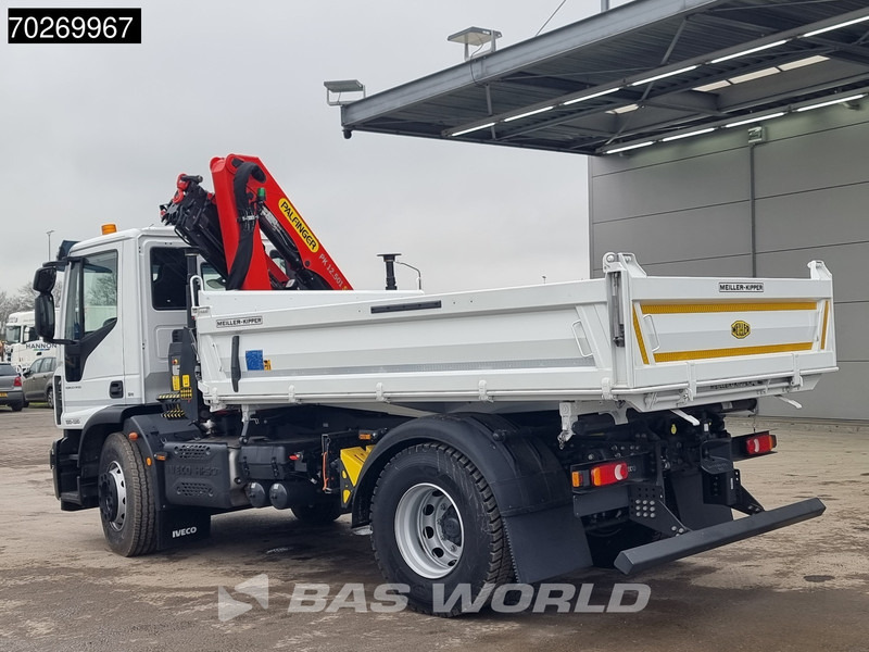 Camión volquete, Camión grúa Iveco Eurocargo 180E320 4X2 Steelsuspension 3-Seiten Palfinger PK12.501 Euro 6: foto 17