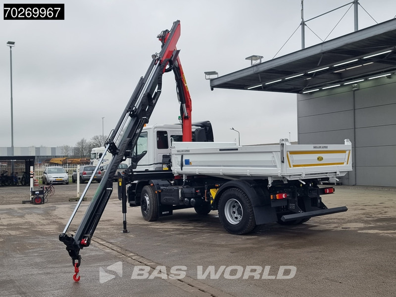 Camión volquete, Camión grúa Iveco Eurocargo 180E320 4X2 Steelsuspension 3-Seiten Palfinger PK12.501 Euro 6: foto 5