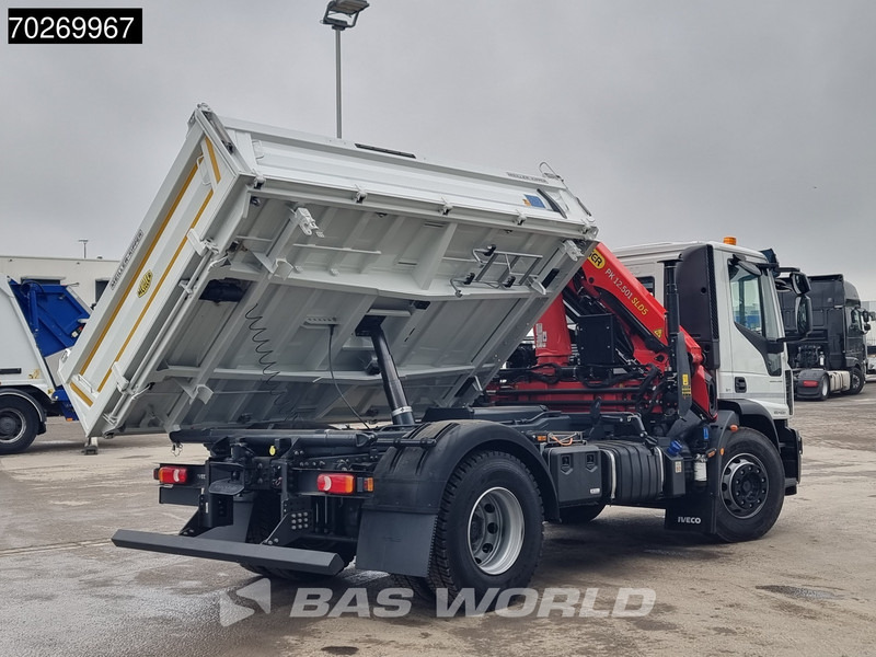 Camión volquete, Camión grúa Iveco Eurocargo 180E320 4X2 Steelsuspension 3-Seiten Palfinger PK12.501 Euro 6: foto 15