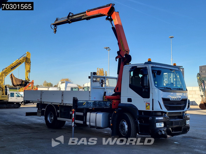 Iveco Stralis 310 4X2 Palfinger PK14002 EH Kran Crane Steel suspension Euro 6 - Camión caja abierta, Camión grúa: foto 3 Iveco Stralis 310 4X2 Palfinger PK14002 EH Kran Crane Steel suspension Euro 6 - Camión caja abierta, Camión grúa: foto 3