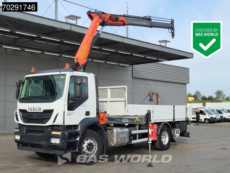 Iveco Stralis 310 4X2 Palfinger PK16002 Crane 5th+6th function Rotator Steelsuspension - Camión caja abierta, Camión grúa: foto 1 Iveco Stralis 310 4X2 Palfinger PK16002 Crane 5th+6th function Rotator Steelsuspension - Camión caja abierta, Camión grúa: foto 1