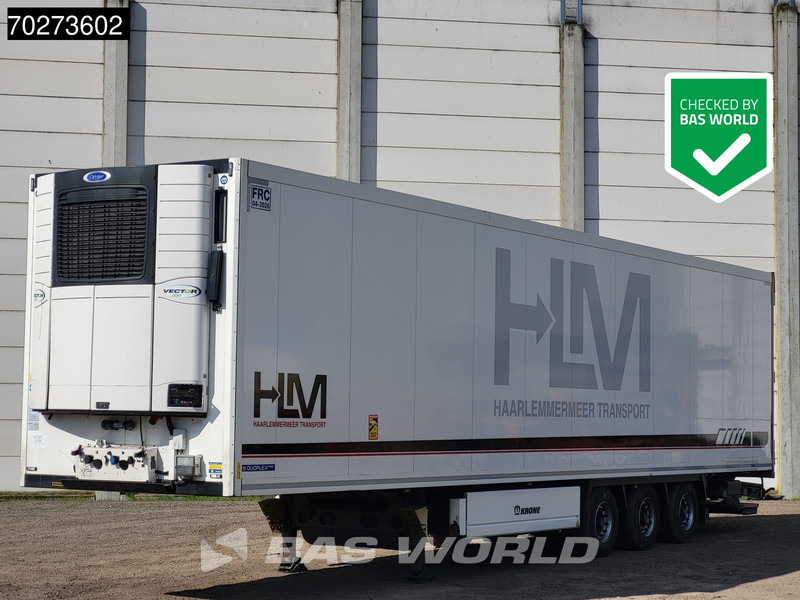Krone Carrier Vector 1550 Tailgate TUV 11/25 Liftachse Bloemenbreed - Semirremolque frigorífico: foto 1 Krone Carrier Vector 1550 Tailgate TUV 11/25 Liftachse Bloemenbreed - Semirremolque frigorífico: foto 1