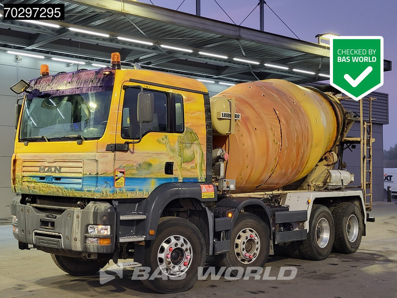 MAN 35.363 8X4 9m3 Liebherr mixer Big-Axle Steelsuspension Automatic Euro 3 - Camión hormigonera: foto 1 MAN 35.363 8X4 9m3 Liebherr mixer Big-Axle Steelsuspension Automatic Euro 3 - Camión hormigonera: foto 1