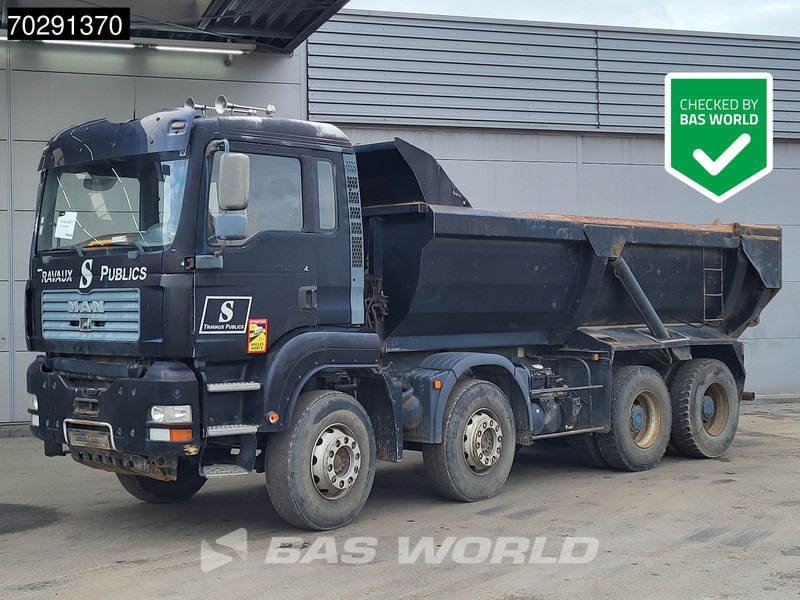 MAN TGA 35.480 8X4 BROKEN ENGINE! 16m3 tipper Steel suspension Manual Retarder Euro 2 - Camión volquete: foto 2 MAN TGA 35.480 8X4 BROKEN ENGINE! 16m3 tipper Steel suspension Manual Retarder Euro 2 - Camión volquete: foto 2