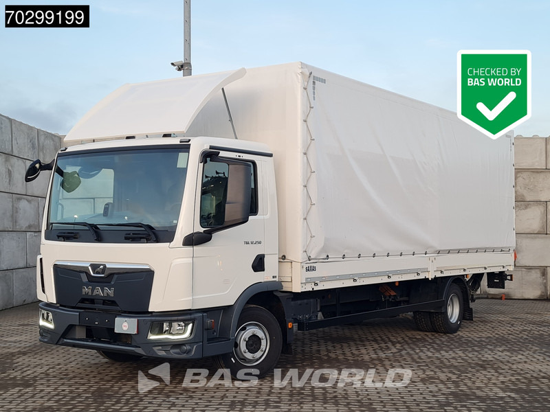 MAN TGL 12.250 4X2 12tonner 1500kg Ladebordwand Automatic Cruise Control Euro 6 - Camión lona: foto 1 MAN TGL 12.250 4X2 12tonner 1500kg Ladebordwand Automatic Cruise Control Euro 6 - Camión lona: foto 1