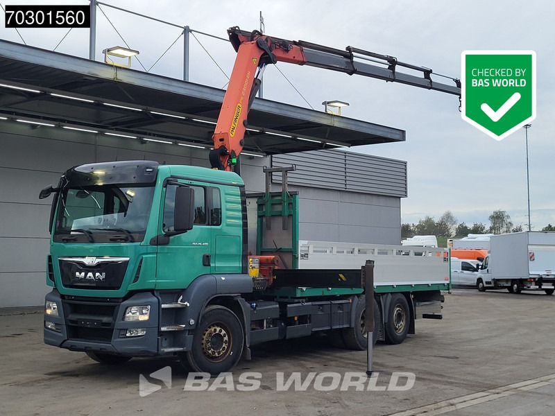 MAN TGS 26.400 6X2 Palfinger PK23001 EH Crane Kran Remote Retarder Euro 6 - Camión caja abierta, Camión grúa: foto 1 MAN TGS 26.400 6X2 Palfinger PK23001 EH Crane Kran Remote Retarder Euro 6 - Camión caja abierta, Camión grúa: foto 1