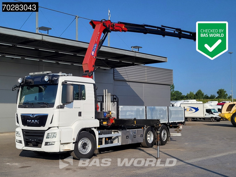 MAN TGS 26.460 TGS 6X2 Retarder HMF 2120K 6x Extensions Crane Kran Navi Euro 6 - Camión caja abierta, Camión grúa: foto 1 MAN TGS 26.460 TGS 6X2 Retarder HMF 2120K 6x Extensions Crane Kran Navi Euro 6 - Camión caja abierta, Camión grúa: foto 1