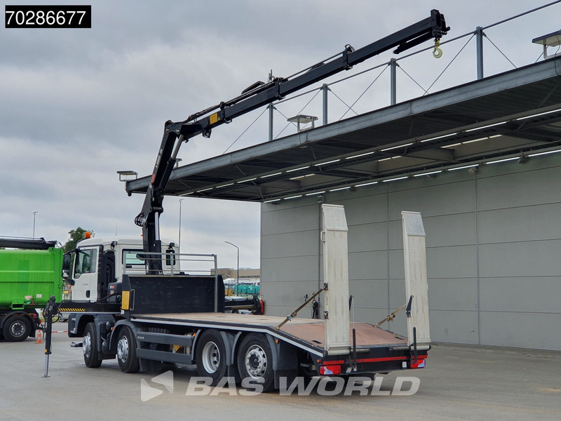 MAN TGS 35.360 8X2 HIAB X-Hiduo 158 BS-3 Crane Lift+lenkasche Machine transporter Euro 6 - Camión portavehículos, Camión grúa: foto 2 MAN TGS 35.360 8X2 HIAB X-Hiduo 158 BS-3 Crane Lift+lenkasche Machine transporter Euro 6 - Camión portavehículos, Camión grúa: foto 2