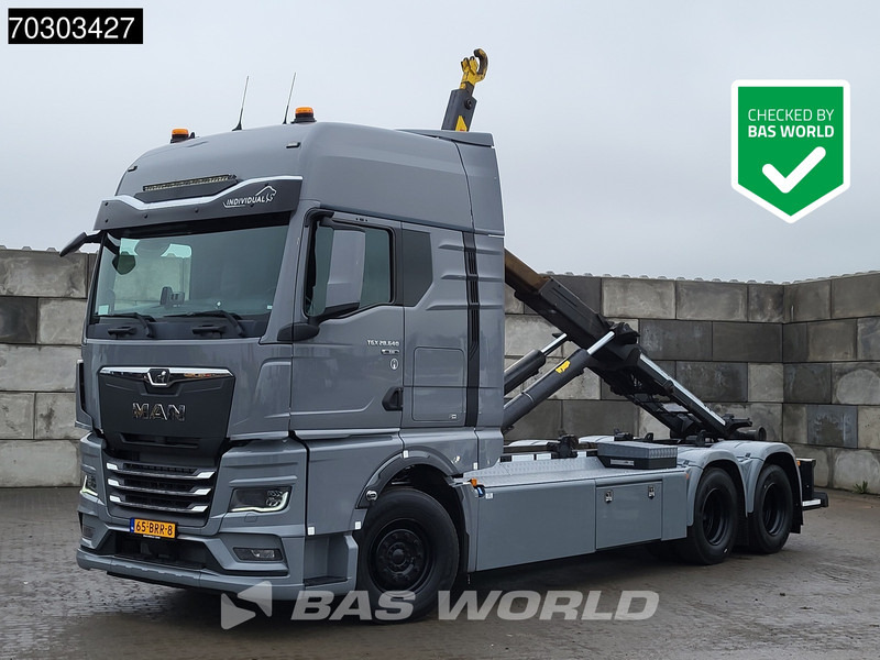 MAN TGX 28.640 TGX 6X2 NL-Truck APK Hyva 26-60-S containersystem Lift-axle Automatic Euro 6 - Camión multibasculante: foto 1 MAN TGX 28.640 TGX 6X2 NL-Truck APK Hyva 26-60-S containersystem Lift-axle Automatic Euro 6 - Camión multibasculante: foto 1