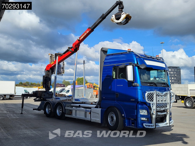 MAN TGX 33.580 TGX 6X4 Palfinger Epsilon Wood crane Holztransport Retarder Navi Xenon Euro 6 - Camión forestal, Camión grúa: foto 3 MAN TGX 33.580 TGX 6X4 Palfinger Epsilon Wood crane Holztransport Retarder Navi Xenon Euro 6 - Camión forestal, Camión grúa: foto 3