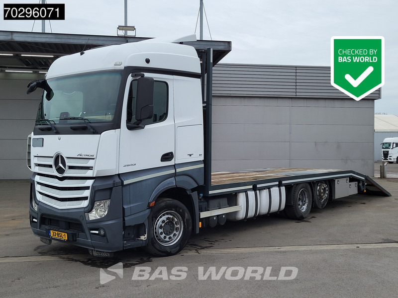 Mercedes-Benz Actros 2543 Actros 6X2 NL-Truck Machine transporter oprijwagen Retarder Lift-Axle ACC Euro 6 - Camión caja abierta: foto 1 Mercedes-Benz Actros 2543 Actros 6X2 NL-Truck Machine transporter oprijwagen Retarder Lift-Axle ACC Euro 6 - Camión caja abierta: foto 1