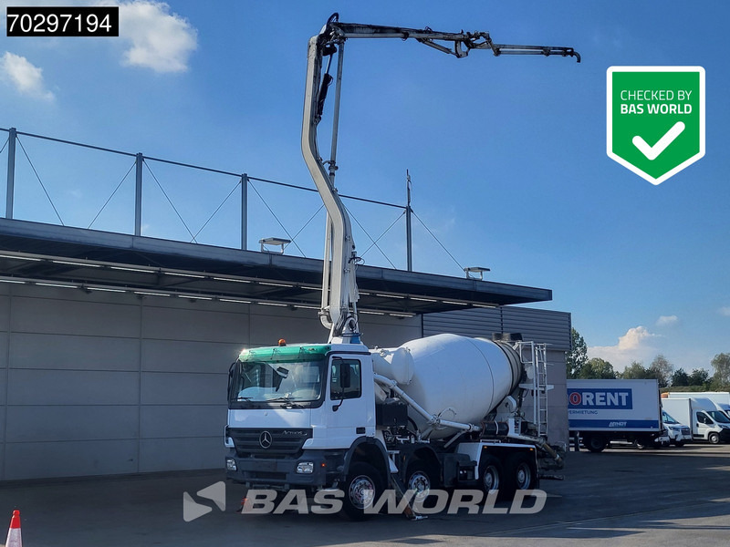 Mercedes-Benz Actros 3236 8X4 Mecbo M 23.3/100-BZ PUMI Big-Axle Steelsuspension 3-Pedals Euro 3 - Camión bomba de hormigón: foto 1 Mercedes-Benz Actros 3236 8X4 Mecbo M 23.3/100-BZ PUMI Big-Axle Steelsuspension 3-Pedals Euro 3 - Camión bomba de hormigón: foto 1