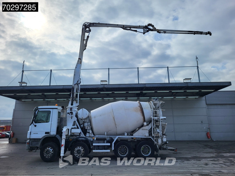 Mercedes-Benz Actros 3241 8X4 7m3 Putzmeister Mixer Big-Axle Steelsuspension Automatic Pompe+Mixer Euro 3 - Camión bomba de hormigón: foto 2 Mercedes-Benz Actros 3241 8X4 7m3 Putzmeister Mixer Big-Axle Steelsuspension Automatic Pompe+Mixer Euro 3 - Camión bomba de hormigón: foto 2
