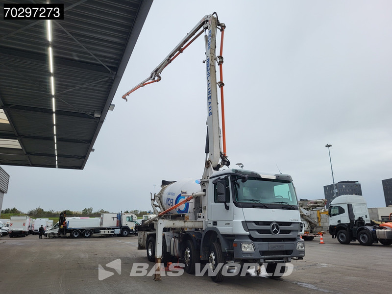 Mercedes-Benz Actros 3241 8X4 Mecbo MB 24L Pump + 7m3 Mecbo Mixer Big-Axle Steelsuspension Euro 5 - Camión bomba de hormigón: foto 3 Mercedes-Benz Actros 3241 8X4 Mecbo MB 24L Pump + 7m3 Mecbo Mixer Big-Axle Steelsuspension Euro 5 - Camión bomba de hormigón: foto 3