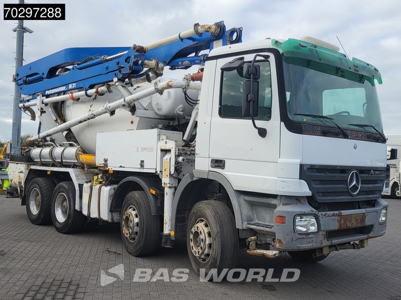 Mercedes-Benz Actros 3241 8X4 Putzmeister TMM 21 +7m3 Liebherr PUMI Steelsuspension 3-Pedals Euro 3 - Camión bomba de hormigón: foto 3 Mercedes-Benz Actros 3241 8X4 Putzmeister TMM 21 +7m3 Liebherr PUMI Steelsuspension 3-Pedals Euro 3 - Camión bomba de hormigón: foto 3