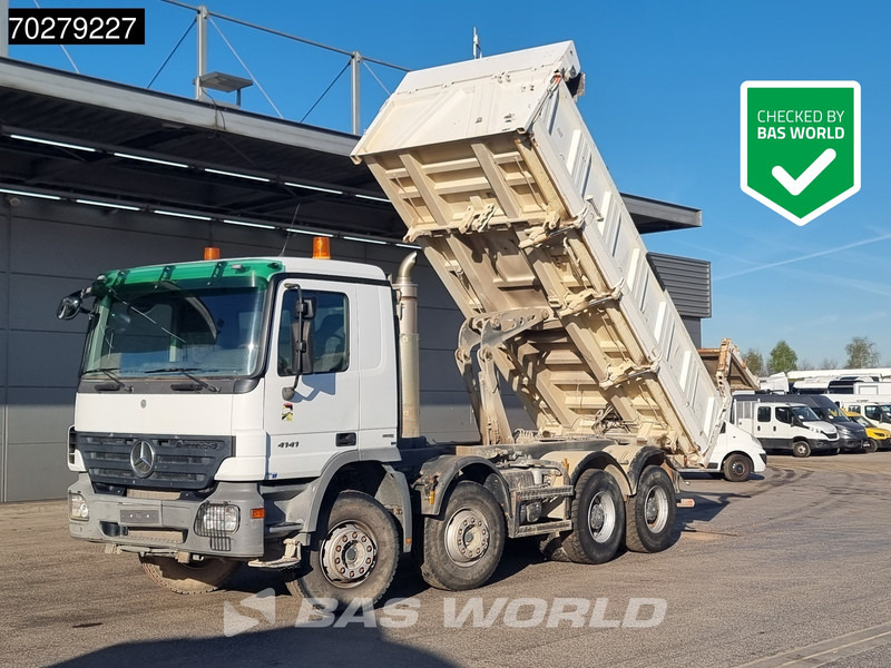 Mercedes-Benz Actros 4141 8X4 12m3 Meiller 2-way tipper steelsuspension Euro 4 - Camión volquete: foto 1 Mercedes-Benz Actros 4141 8X4 12m3 Meiller 2-way tipper steelsuspension Euro 4 - Camión volquete: foto 1