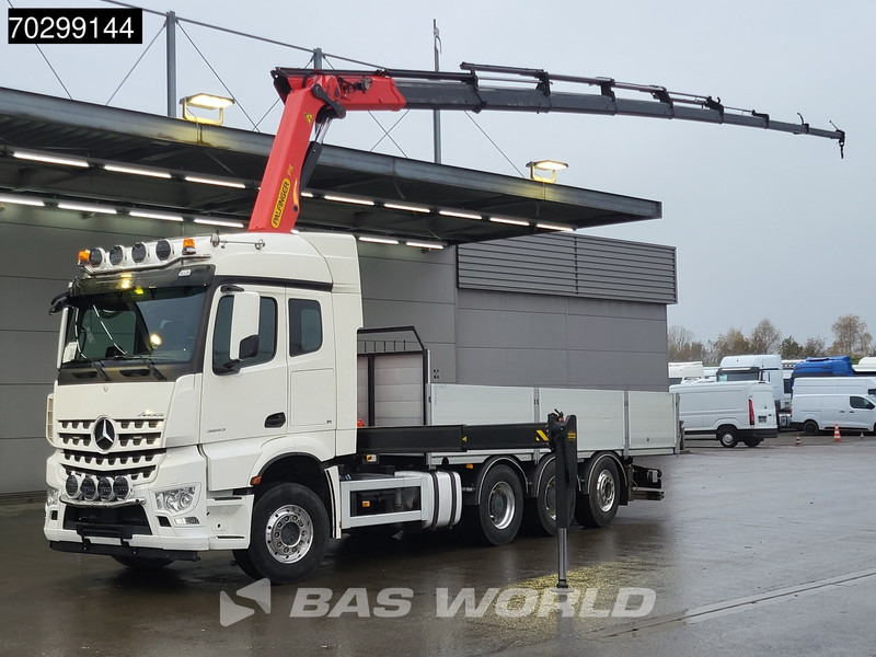 Mercedes-Benz Aroc 3653 Arocs 8X4 Palfinger PK26002-EH G Kran Crane Remote Lift + steering axle Euro 6 - Camión caja abierta, Camión grúa: foto 1 Mercedes-Benz Aroc 3653 Arocs 8X4 Palfinger PK26002-EH G Kran Crane Remote Lift + steering axle Euro 6 - Camión caja abierta, Camión grúa: foto 1