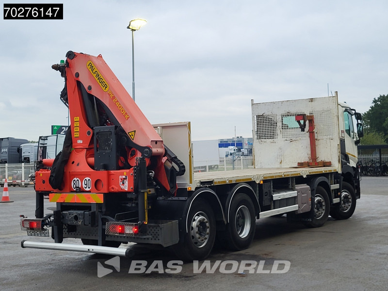 Camión caja abierta, Camión grúa Renault C 380 8X2 Palfinger PK24001K Remote Lenkachse Euro 6: foto 12