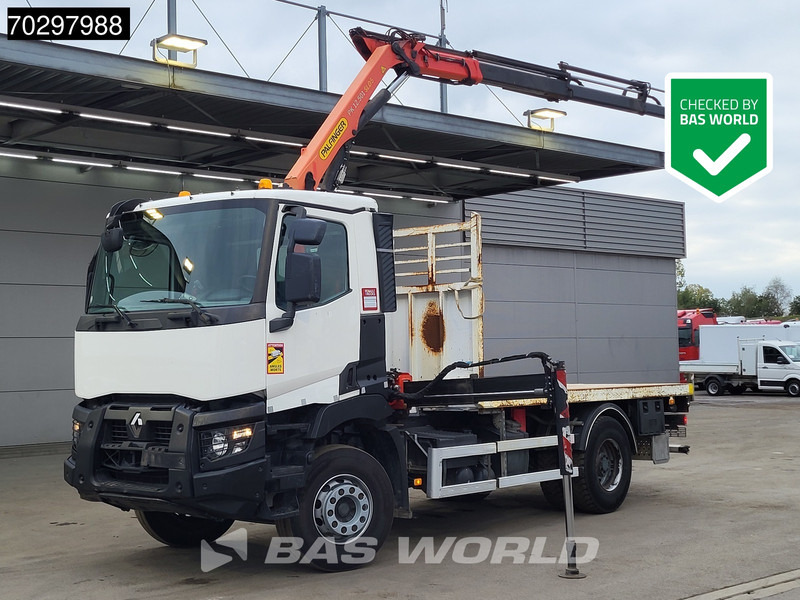 Renault C 380 C 4X2 Palfinger PK 12.501 Crane Big-Axle Steelsuspension Automatic Euro 6 - Camión caja abierta, Camión grúa: foto 1 Renault C 380 C 4X2 Palfinger PK 12.501 Crane Big-Axle Steelsuspension Automatic Euro 6 - Camión caja abierta, Camión grúa: foto 1