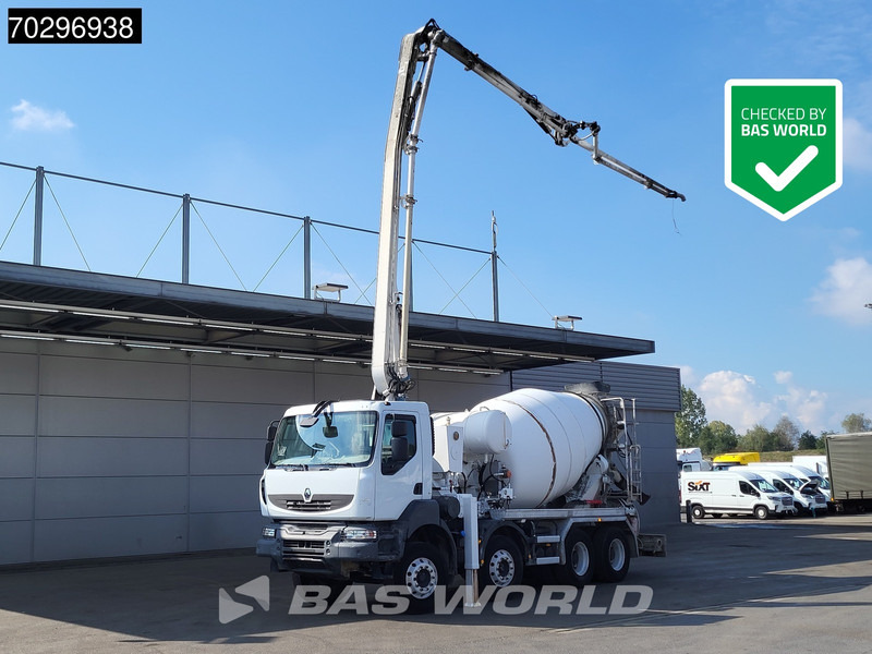 Renault Kerax 410 8X4 Mecbo PUMI 24 Mtr 7m3 mixer Automatic Euro 4 - Camión bomba de hormigón: foto 1 Renault Kerax 410 8X4 Mecbo PUMI 24 Mtr 7m3 mixer Automatic Euro 4 - Camión bomba de hormigón: foto 1