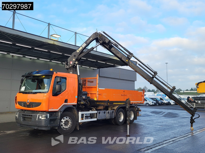 Camión volquete, Camión grúa Renault Premium 430 Lander 6X4 HIAB 211 EP-4 Crane Kran Tipper Big-Axle Euro 5: foto 5