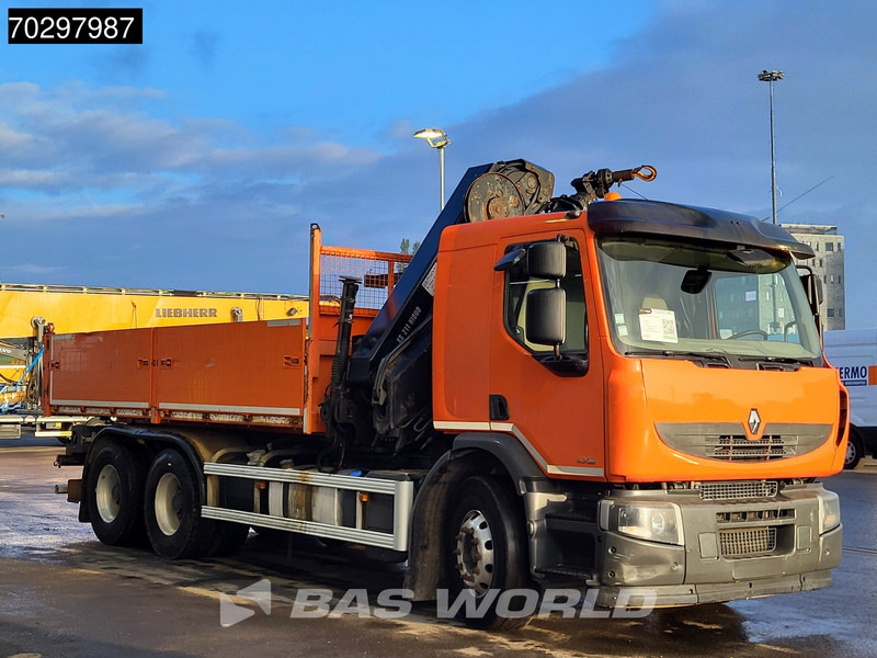 Camión volquete, Camión grúa Renault Premium 430 Lander 6X4 HIAB 211 EP-4 Crane Kran Tipper Big-Axle Euro 5: foto 12