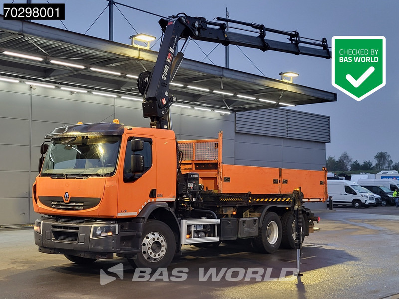 Renault Premium 430 Lander 6X4 HIAB 211 EP-4 Crane Tipper Big-Axle Automatic Euro 5 - Camión volquete, Camión grúa: foto 1 Renault Premium 430 Lander 6X4 HIAB 211 EP-4 Crane Tipper Big-Axle Automatic Euro 5 - Camión volquete, Camión grúa: foto 1