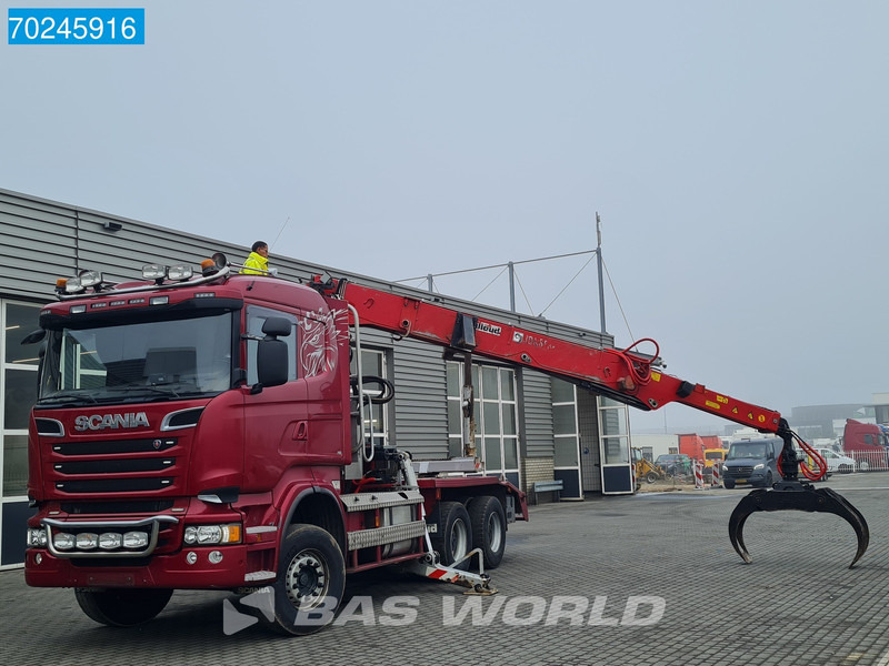 Scania R580 6X4 Jonsered J28505 83 Crane Kran Steel-suspension Retarder - Camión forestal, Camión grúa: foto 5 Scania R580 6X4 Jonsered J28505 83 Crane Kran Steel-suspension Retarder - Camión forestal, Camión grúa: foto 5