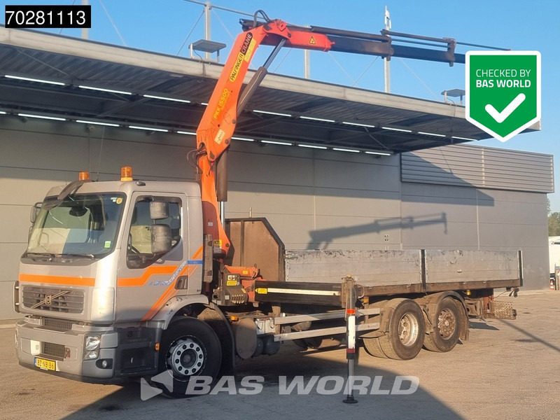 Volvo FE 280 6X2 NL-Truck Palfinger PK15500 Kran Crane Manual Liftachse Euro 4 - Camión caja abierta, Camión grúa: foto 1 Volvo FE 280 6X2 NL-Truck Palfinger PK15500 Kran Crane Manual Liftachse Euro 4 - Camión caja abierta, Camión grúa: foto 1