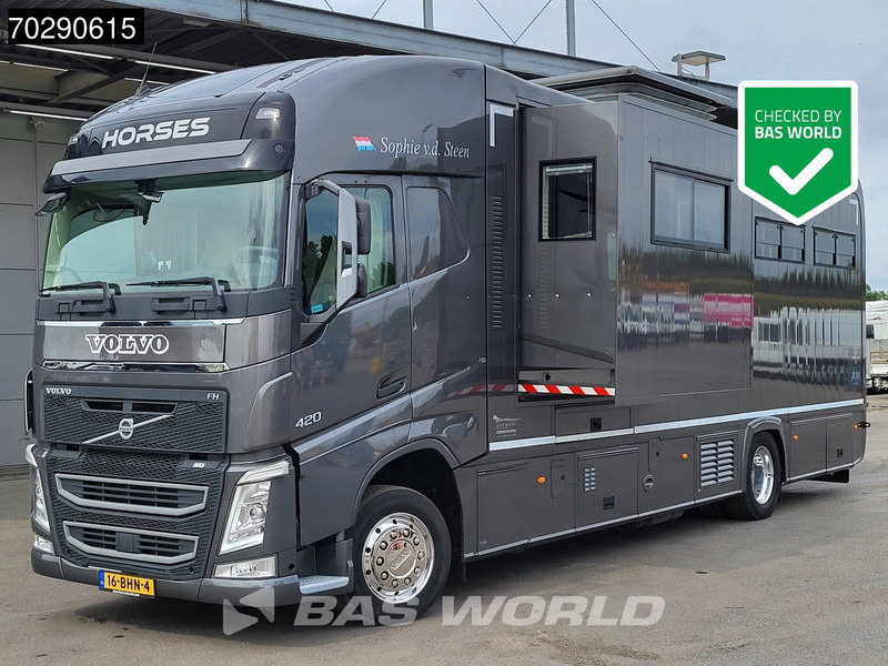 Volvo FH 420 FH 4X2 NL-Truck Xenon Navi ACC Euro 6 - Camión para caballos: foto 1 Volvo FH 420 FH 4X2 NL-Truck Xenon Navi ACC Euro 6 - Camión para caballos: foto 1
