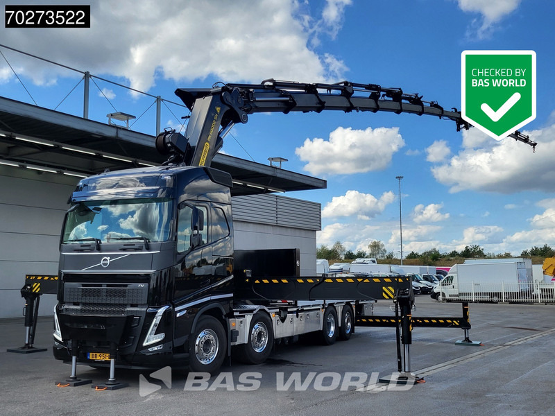Camión caja abierta, Camión grúa Volvo FH 500 8X2 NEW NL-Truck Palfinger PK110002 SH Crane + Fly-Jib Winch VEB+: foto 1