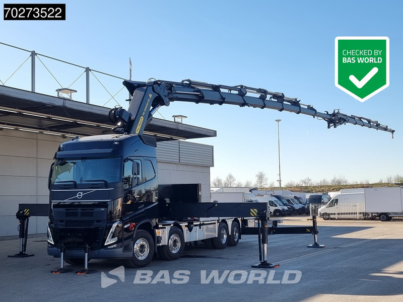 Volvo FH 500 8X2 Palfinger PK110002 SH Crane + Fly-Jib Winch VEB+ Euro 6 - Camión caja abierta, Camión grúa: foto 1 Volvo FH 500 8X2 Palfinger PK110002 SH Crane + Fly-Jib Winch VEB+ Euro 6 - Camión caja abierta, Camión grúa: foto 1