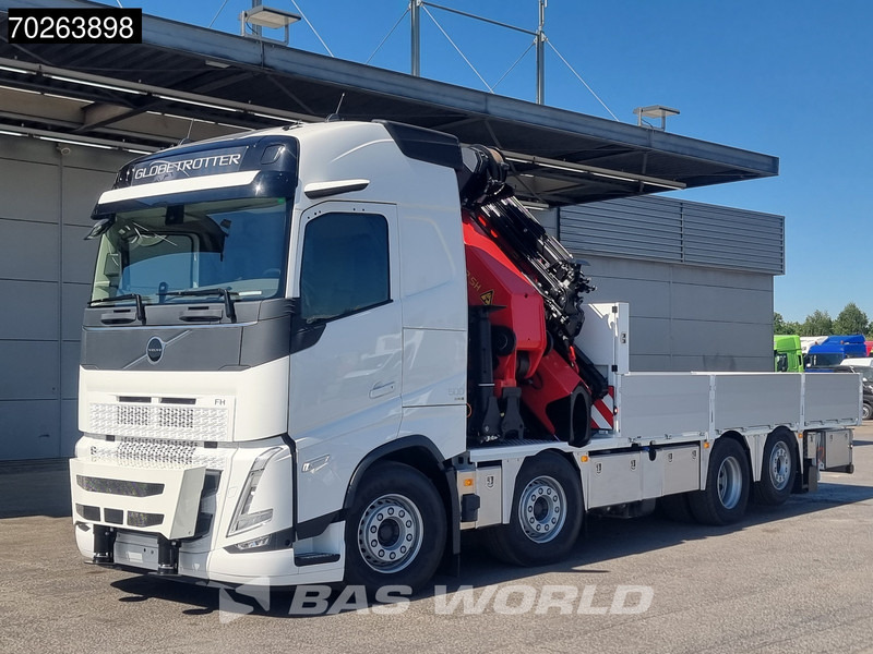 Volvo FH 500 8X2 Palfinger PK92002 SH JIB Kran Lift-Lenkachse Navi Euro 6 - Camión caja abierta, Camión grúa: foto 1 Volvo FH 500 8X2 Palfinger PK92002 SH JIB Kran Lift-Lenkachse Navi Euro 6 - Camión caja abierta, Camión grúa: foto 1