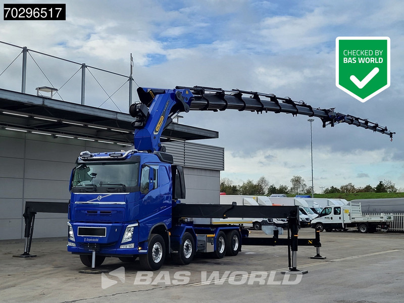 Volvo FH 540 FH 8X4 Palfinger PK165.002 TEC G Fly-Jib Winch Big-Axle VEB+ Euro 6 - Camión caja abierta, Camión grúa: foto 1 Volvo FH 540 FH 8X4 Palfinger PK165.002 TEC G Fly-Jib Winch Big-Axle VEB+ Euro 6 - Camión caja abierta, Camión grúa: foto 1