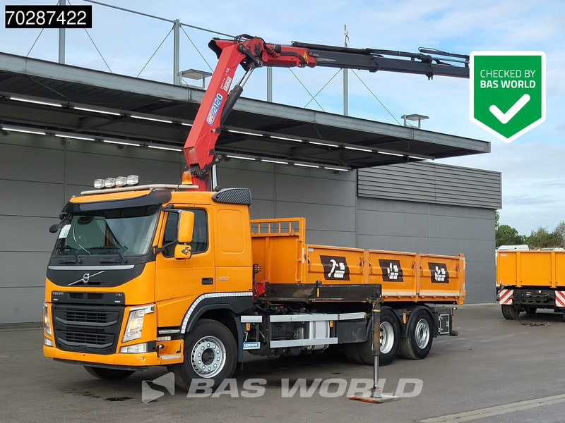 Volvo FM 420 6X2 HMF 2120 K 4 Crane Lift+lenkasche Euro 6 - Camión volquete, Camión grúa: foto 1 Volvo FM 420 6X2 HMF 2120 K 4 Crane Lift+lenkasche Euro 6 - Camión volquete, Camión grúa: foto 1