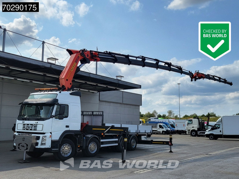 Volvo FM 480 8X2 Palfinger PK85002 Crane+Jib Lifting-Axle Big-Axle Automatic Euro 4 - Camión caja abierta, Camión grúa: foto 1 Volvo FM 480 8X2 Palfinger PK85002 Crane+Jib Lifting-Axle Big-Axle Automatic Euro 4 - Camión caja abierta, Camión grúa: foto 1