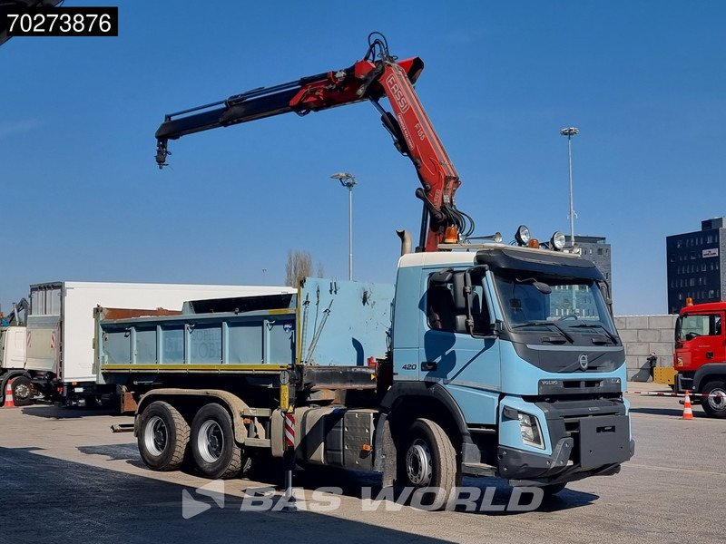 Volvo FMX 420 6X4 Fassi F155A.2.22 Crane 9m3 Big-Axle Automatic Euro 5 - Camión volquete, Camión grúa: foto 2 Volvo FMX 420 6X4 Fassi F155A.2.22 Crane 9m3 Big-Axle Automatic Euro 5 - Camión volquete, Camión grúa: foto 2