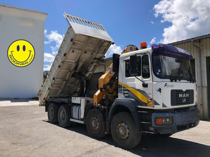 MAN Camion Benne GRUE F2000 - Camión volquete: foto 1 MAN Camion Benne GRUE F2000 - Camión volquete: foto 1