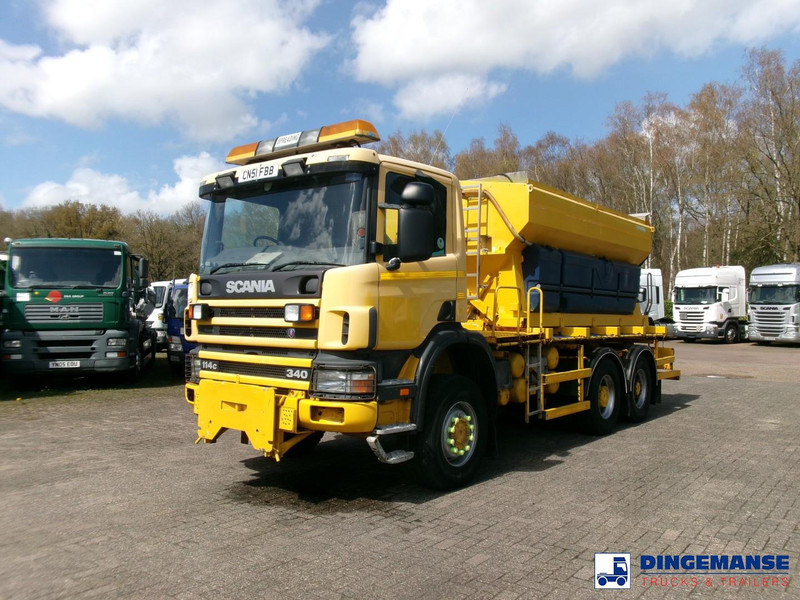 Scania P114-340 CB 6X6 RHD gritter / snow plough - Máquina quitanieve: foto 1 Scania P114-340 CB 6X6 RHD gritter / snow plough - Máquina quitanieve: foto 1
