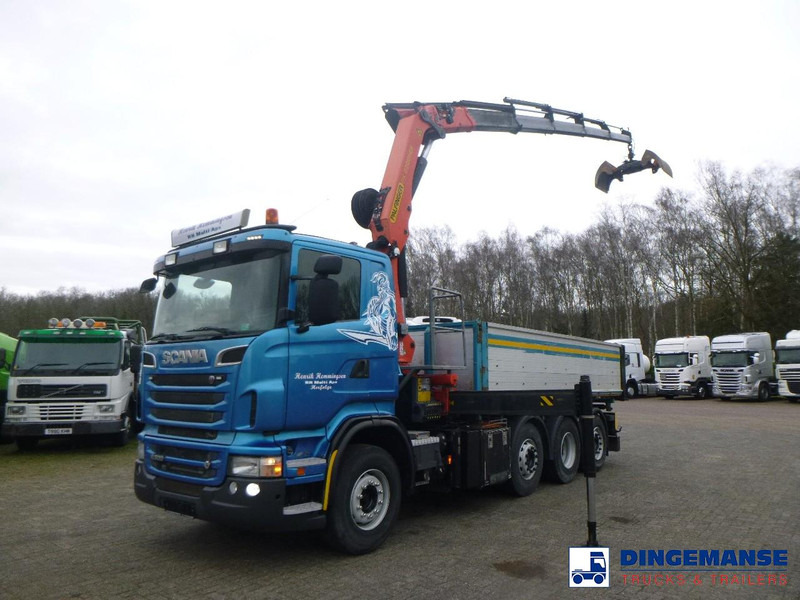 Scania R 500 8X2 tipper + Palfinger PK27001 EHD - Camión grúa: foto 1 Scania R 500 8X2 tipper + Palfinger PK27001 EHD - Camión grúa: foto 1