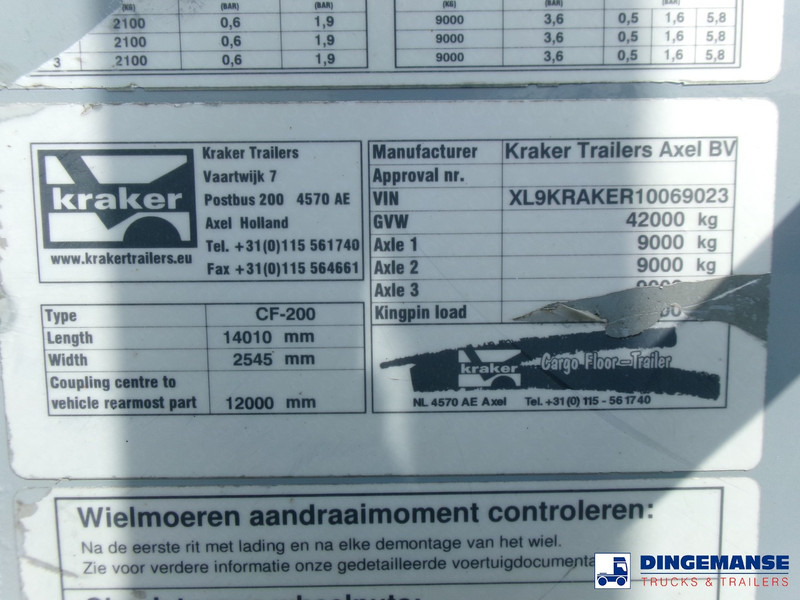 Semirremolque piso movil kraker Walking floor trailer alu 90 m3 CF-200: foto 14