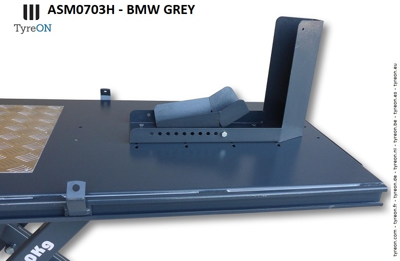 ASM0703H motorcycle lifting table with front wheel chock - BMW grey - Equipo de taller: foto 2 ASM0703H motorcycle lifting table with front wheel chock - BMW grey - Equipo de taller: foto 2