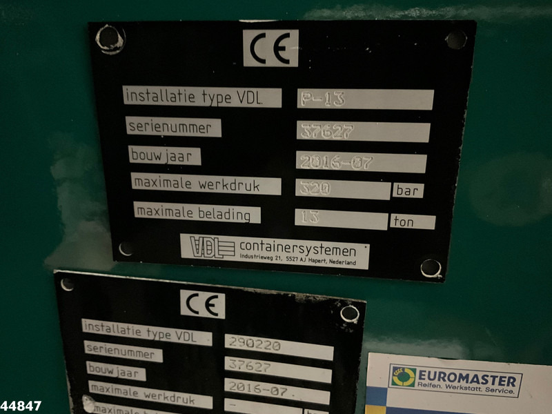 Camión portacontenedor de cadenas MAN TGS 18.420 Euro 6 Retarder VDL 13 Ton portaalarmsysteem: foto 16