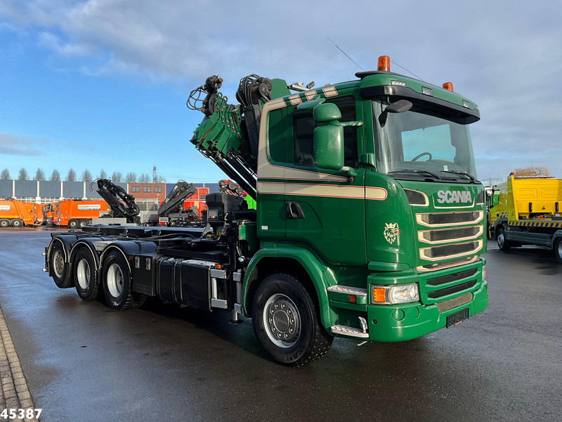 Scania G 490 8x4 Euro 6 Hiab 24 Tonmeter laadkraan - Camión con equipo de cable, Camión grúa: foto 4 Scania G 490 8x4 Euro 6 Hiab 24 Tonmeter laadkraan - Camión con equipo de cable, Camión grúa: foto 4