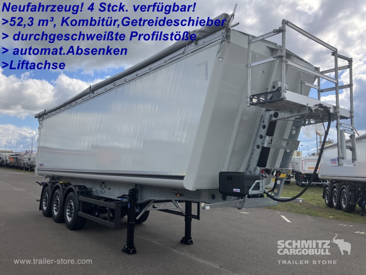 Semirremolque volquete SCHMITZ Auflieger Kipper Alukastenmulde 52m³: foto 1