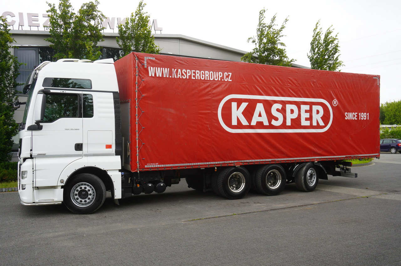 MAN MAN TGX 35.580 E6 8x4 /4 / 23 EPAL tarp superstructure / 4th axle steered - Camión lona: foto 2 MAN MAN TGX 35.580 E6 8x4 /4 / 23 EPAL tarp superstructure / 4th axle steered - Camión lona: foto 2