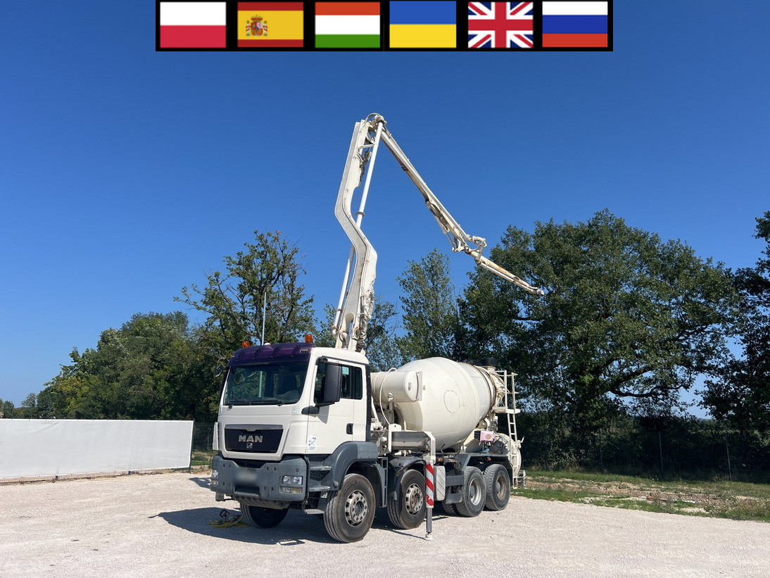 MAN TGS 32.400 8x4 Concrete Mixer Pump truck / 426 MTH !!! / 18 meters - Camión bomba de hormigón: foto 1 MAN TGS 32.400 8x4 Concrete Mixer Pump truck / 426 MTH !!! / 18 meters - Camión bomba de hormigón: foto 1