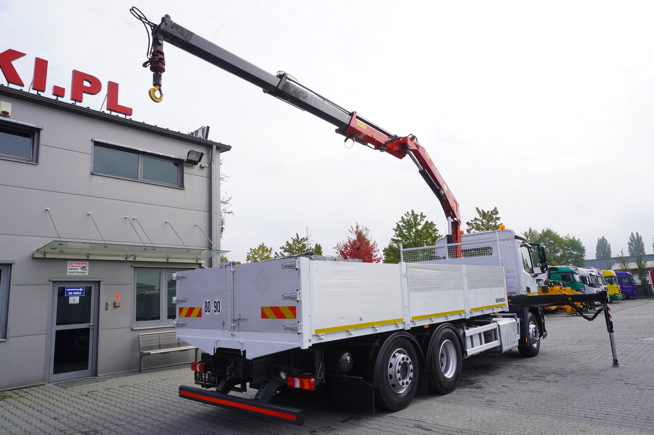 MERCEDES-BENZ Antos 2540 / Flatbed 15 EPAL / Fassi F165 / 6.1 t / 8 m reach / remote control / rotator / 1600 MTH / steered axle - Camión grúa: foto 3 MERCEDES-BENZ Antos 2540 / Flatbed 15 EPAL / Fassi F165 / 6.1 t / 8 m reach / remote control / rotator / 1600 MTH / steered axle - Camión grúa: foto 3