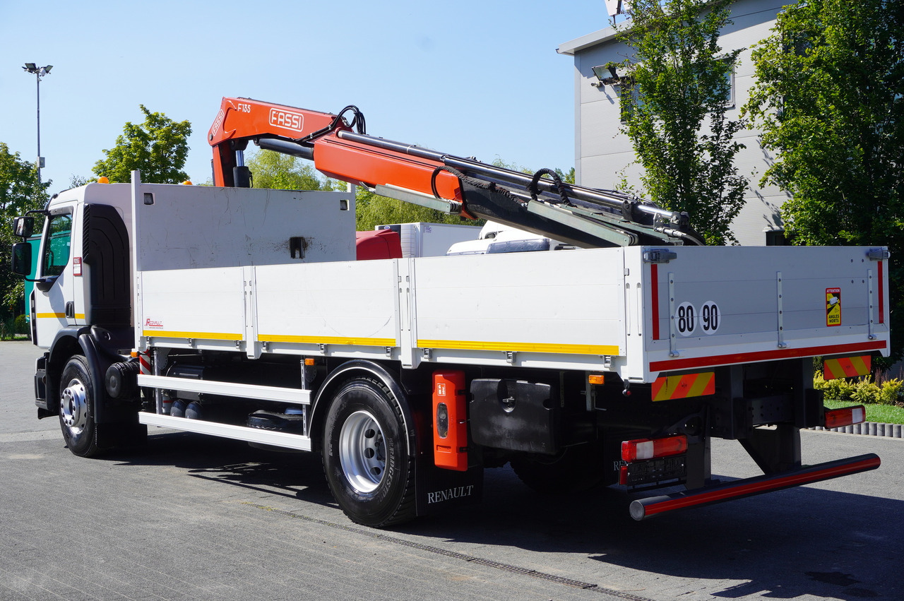 RENAULT C280 DTI 8 / FASSI crane 5.6 T / range 8 m / Flatbed 15 EPAL - Camión caja abierta, Camión grúa: foto 2 RENAULT C280 DTI 8 / FASSI crane 5.6 T / range 8 m / Flatbed 15 EPAL - Camión caja abierta, Camión grúa: foto 2