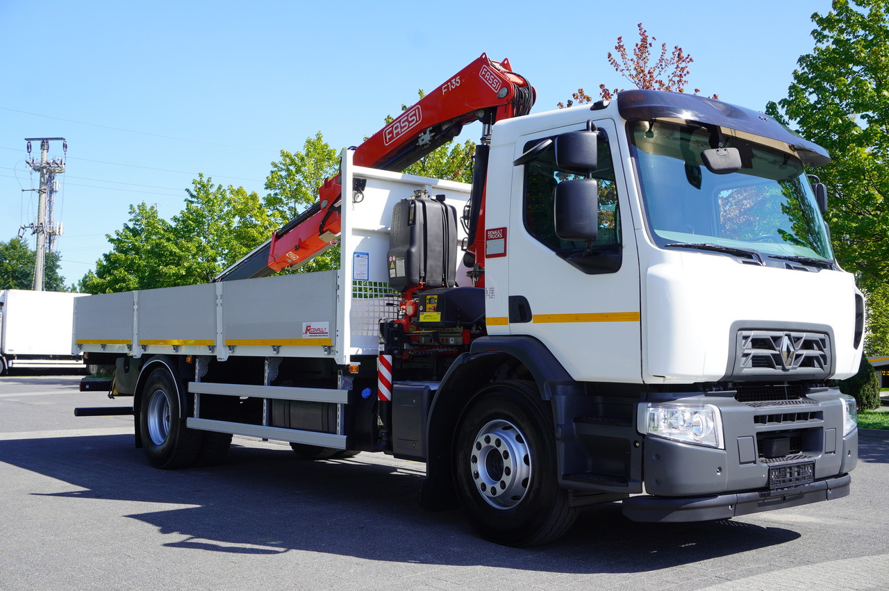 RENAULT C280 DTI 8 / FASSI crane 5.6 T / range 8 m / Flatbed 15 EPAL - Camión caja abierta, Camión grúa: foto 5 RENAULT C280 DTI 8 / FASSI crane 5.6 T / range 8 m / Flatbed 15 EPAL - Camión caja abierta, Camión grúa: foto 5